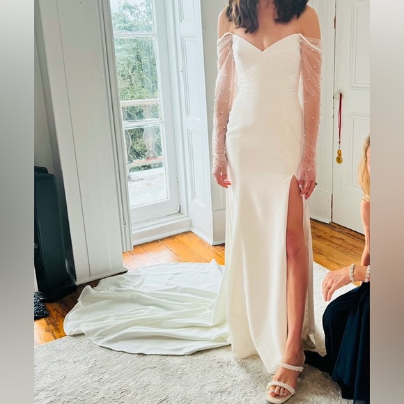 Jenny Yoo Wedding Alexandra with a Slit - Picture 3 of 4